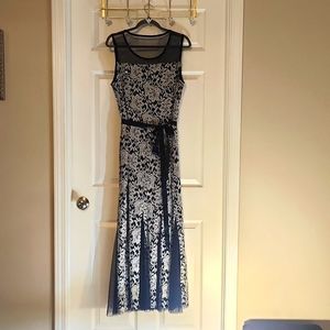 Candalite  Navy blue and Sliver mermaid  dress XL